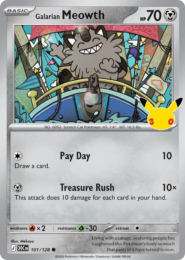 Galarian Meowth 101/128 Common