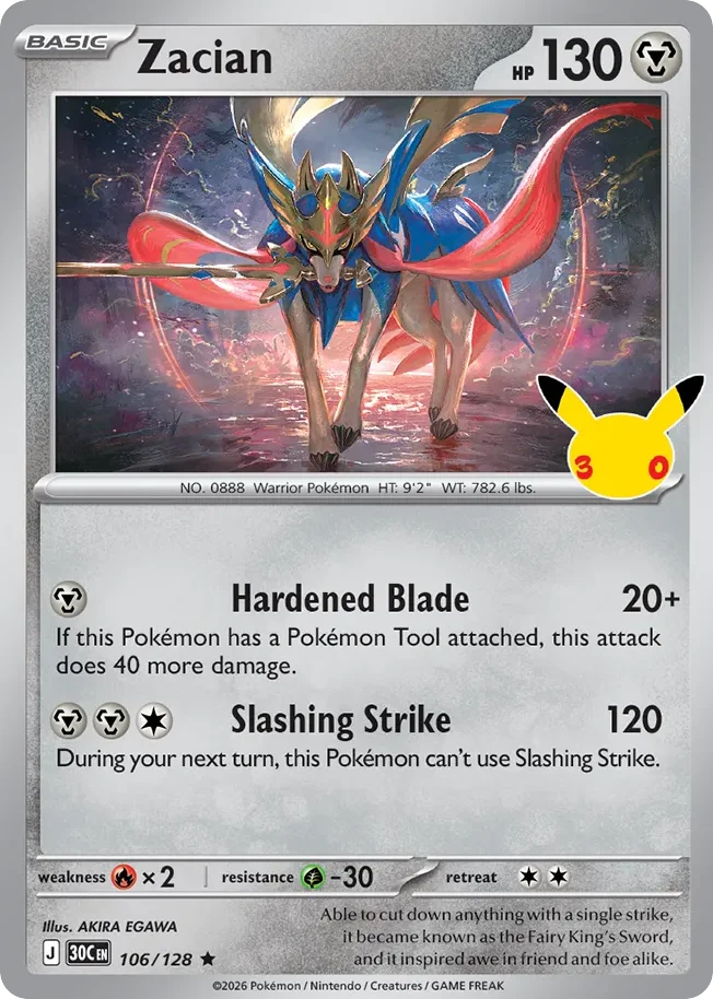 Zacian 106/128 Rare