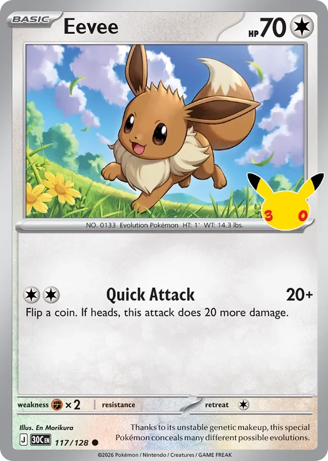 Eevee 117/128 Common