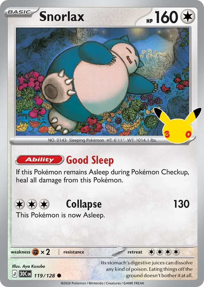 me55-119 Snorlax 119/128 Common