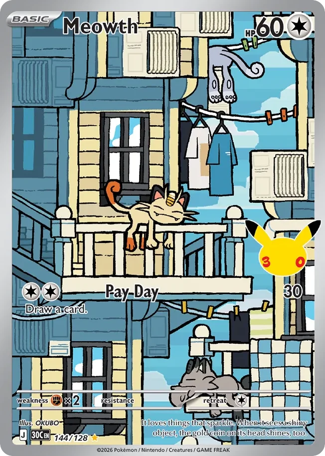 Meowth 144/128 Illustration rare