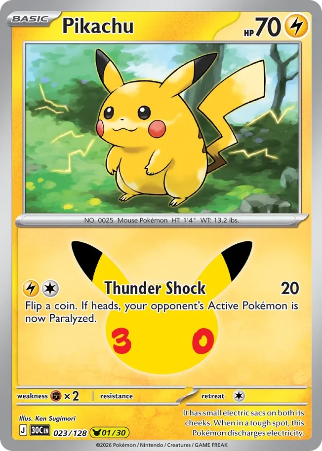 Pikachu 023/128 Pikachu rare