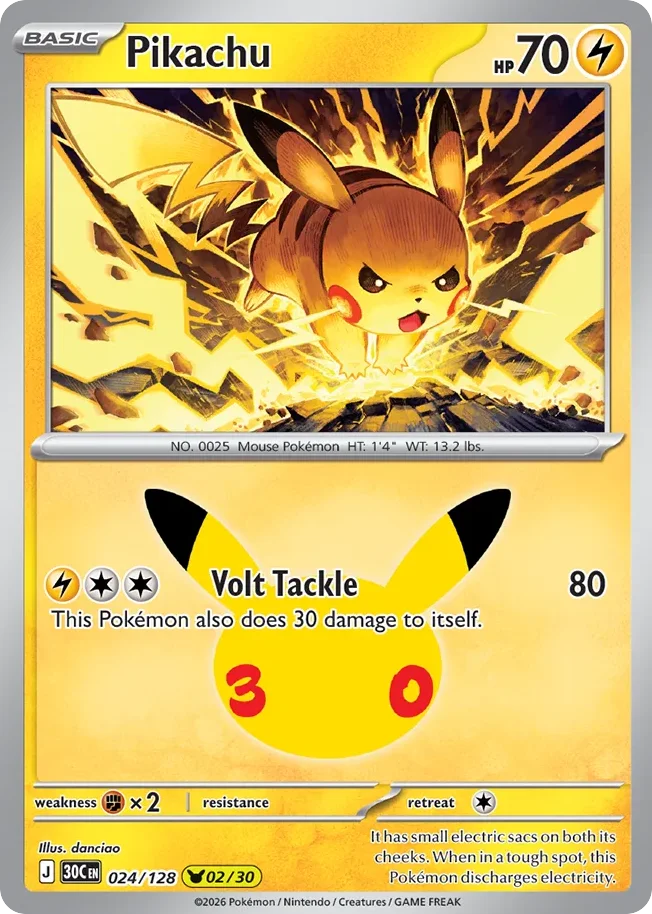 Pikachu 024/128 Pikachu rare
