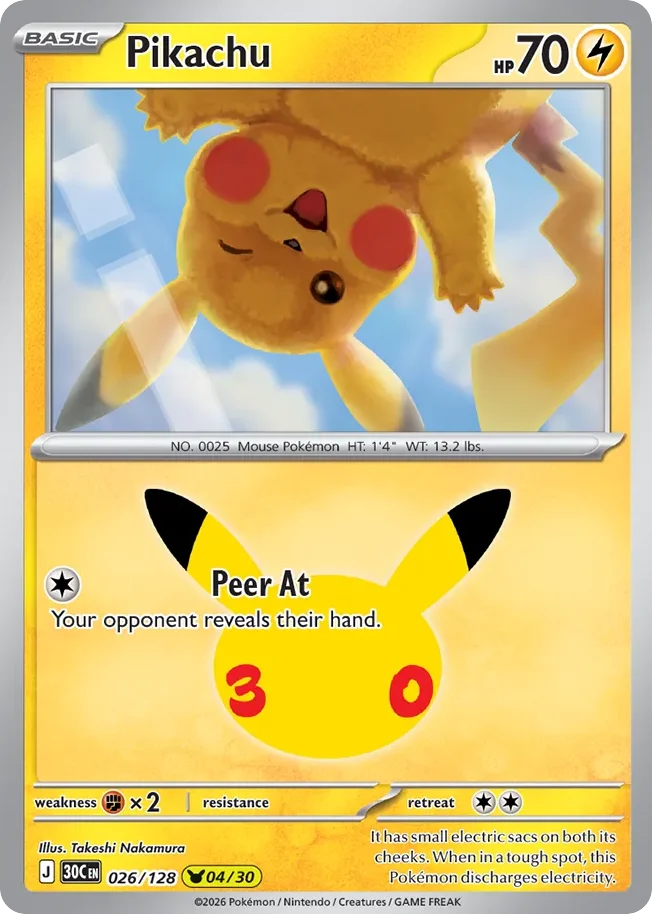 Pikachu 026/128 Pikachu rare