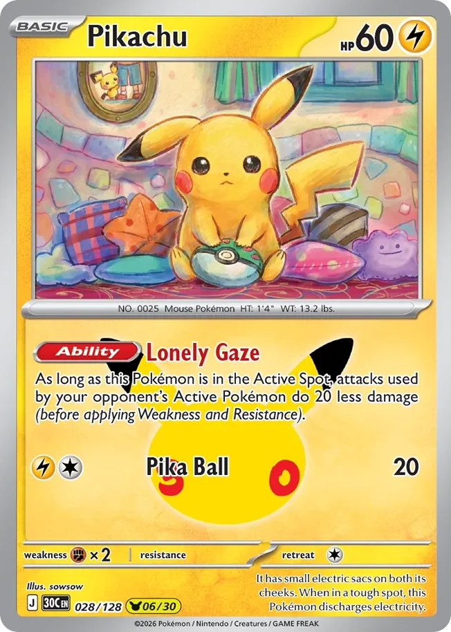 Pikachu 028/128 Pikachu rare