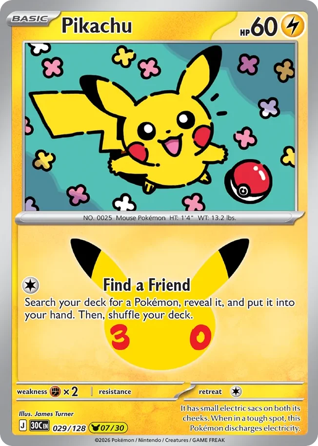 Pikachu 029/128 Pikachu rare