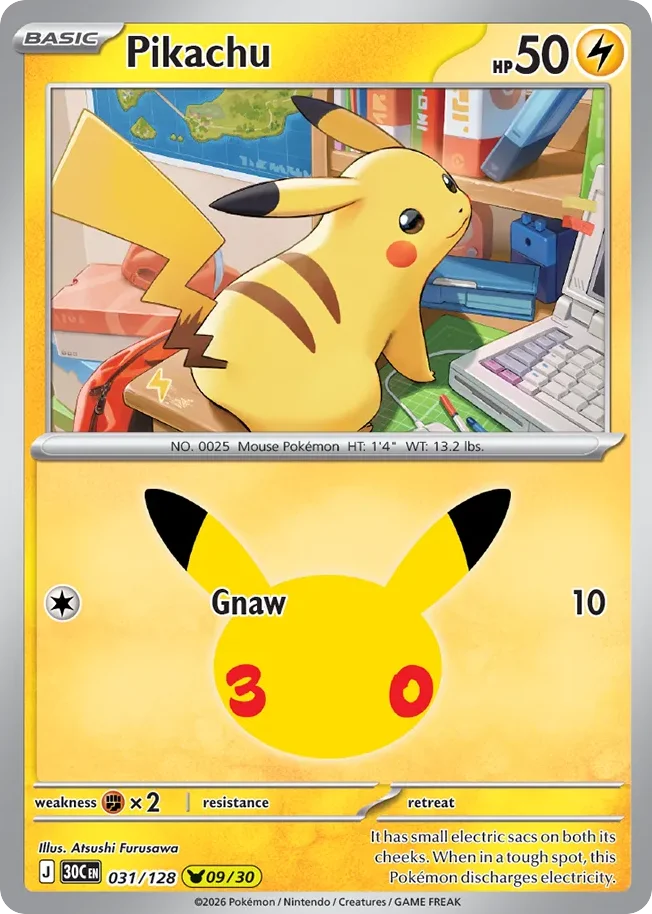 Pikachu 031/128 Pikachu rare