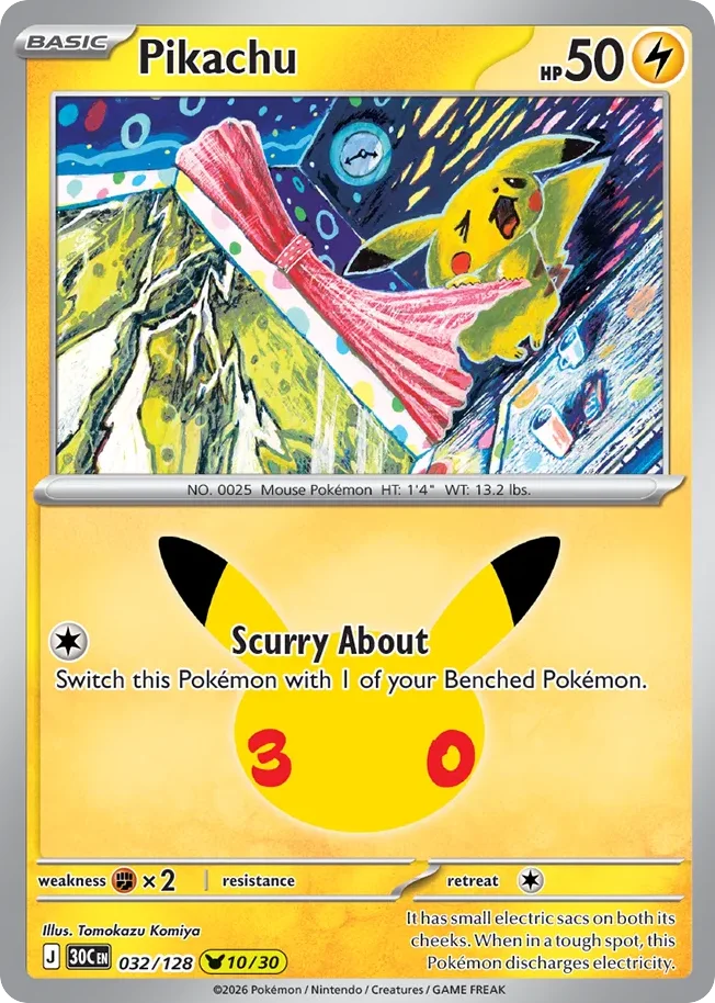 Pikachu 032/128 Pikachu rare