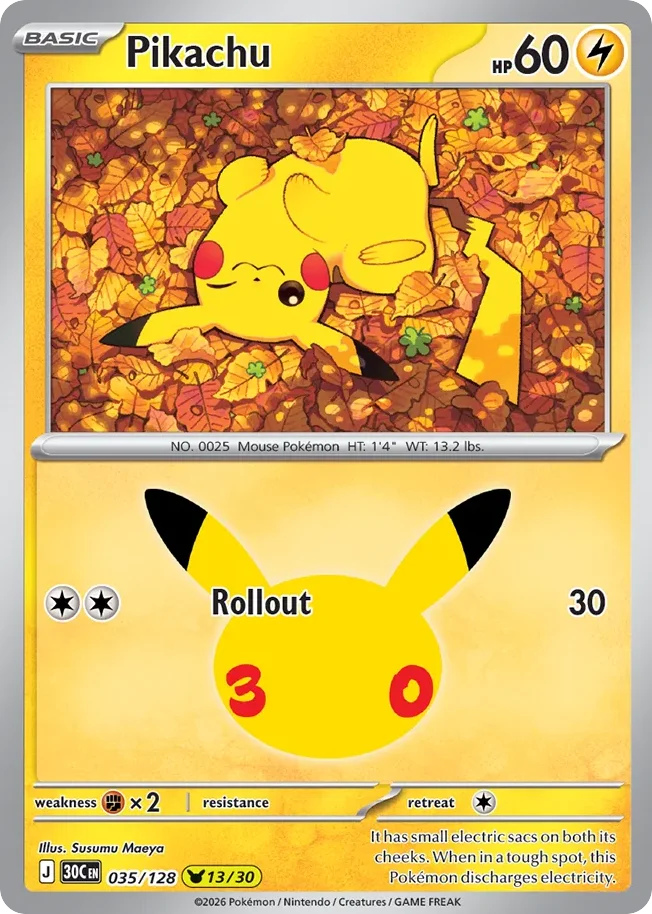 Pikachu 035/128 Pikachu rare