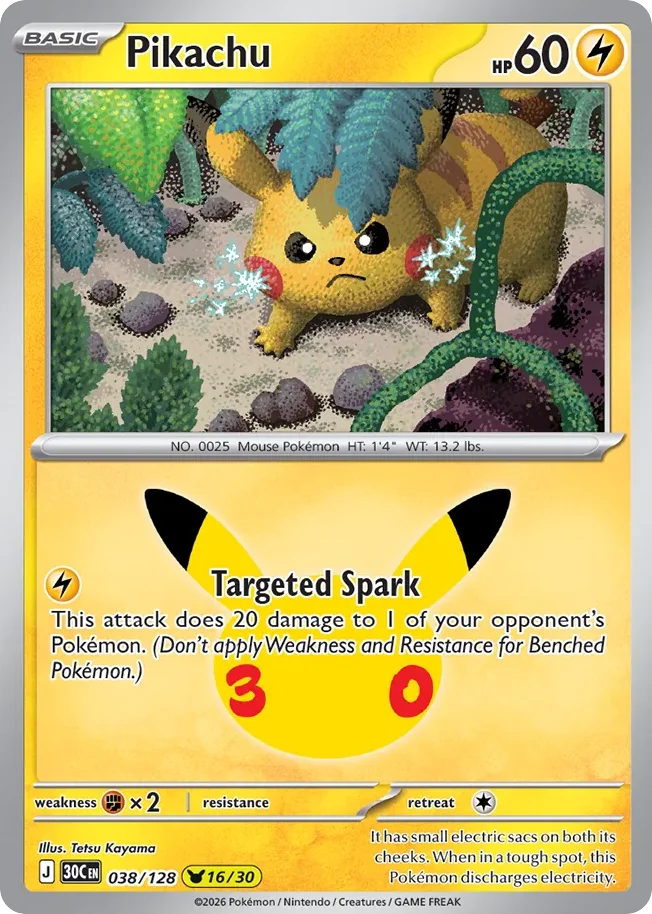 Pikachu 038/128 Pikachu rare