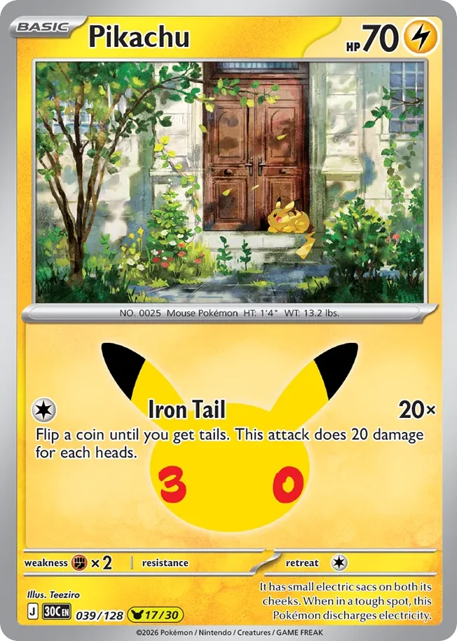 Pikachu 039/128 Pikachu rare