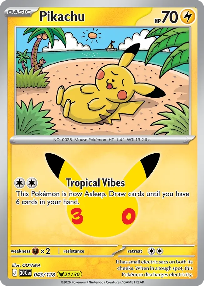 Pikachu 043/128 Pikachu rare
