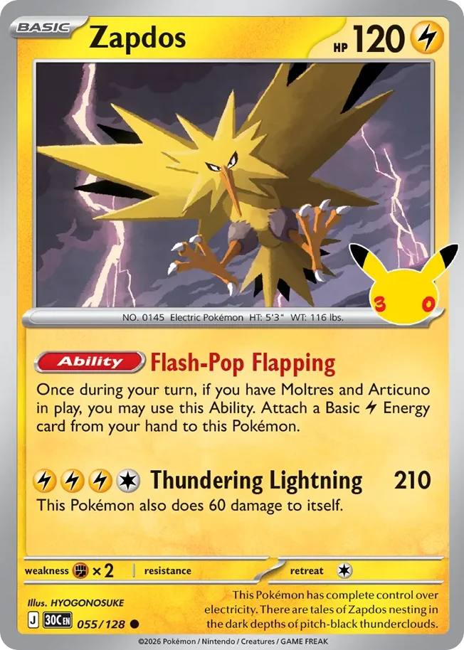 me55-55 Zapdos 055/128 Common