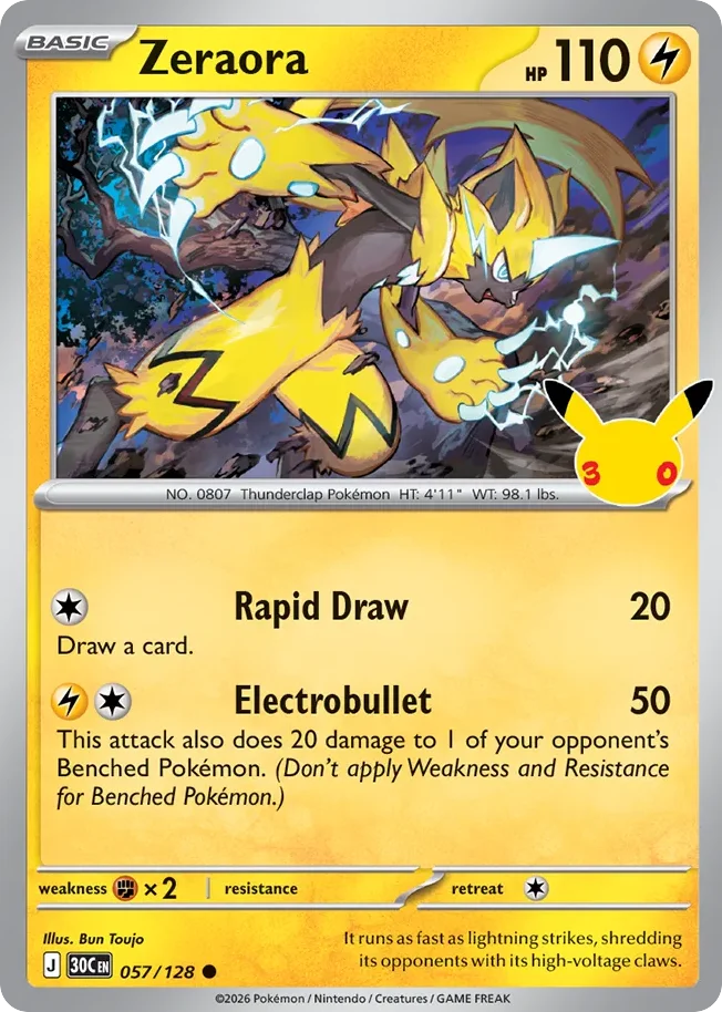 me55-57 Zeraora 057/128 Common