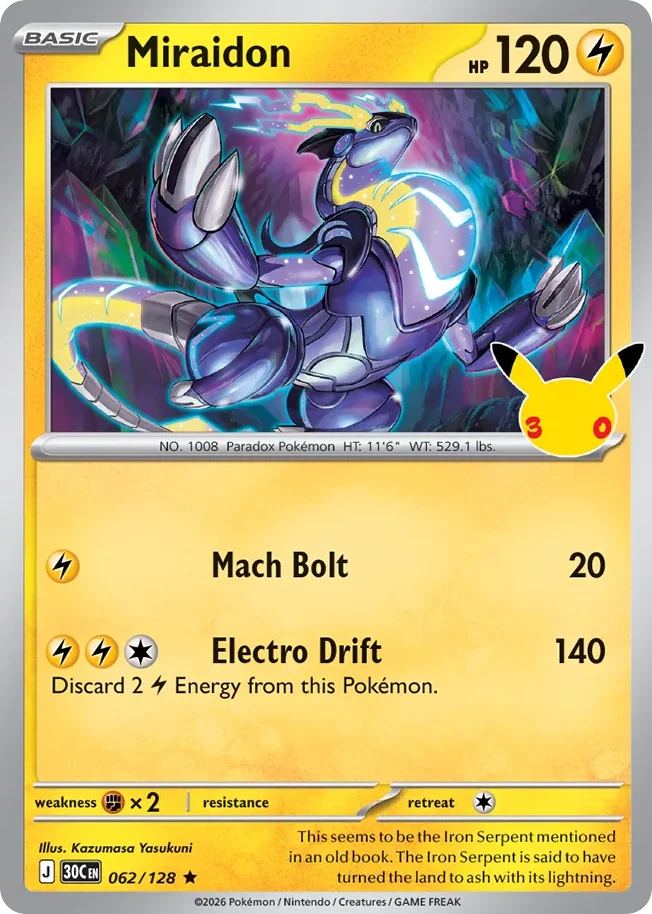 me55-62 Miraidon 062/128 Rare