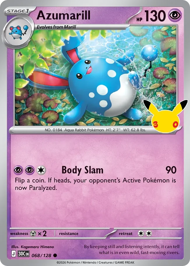 me55-68 Azumarill 068/128 Common
