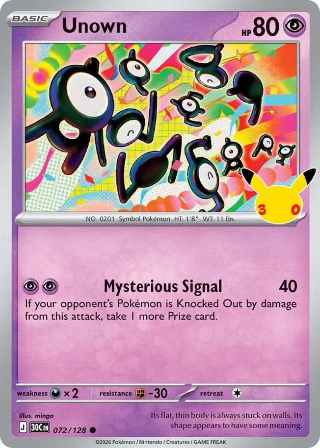 me55-72 Unown 072/128 Common