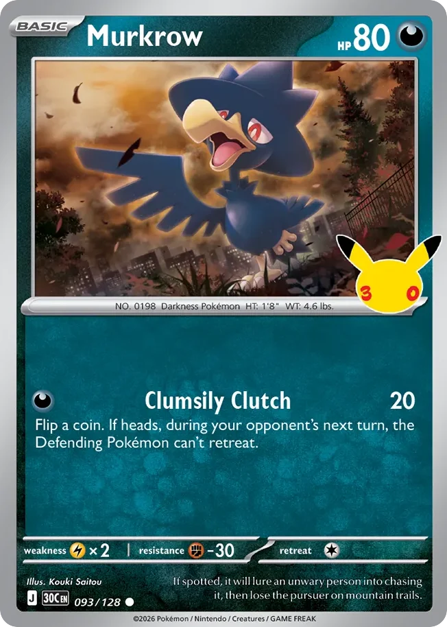 me55-93 Murkrow 093/128 Common