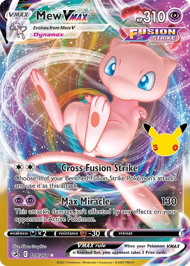 me55c-114 Mew VMAX 114/CC Holo rare vmax