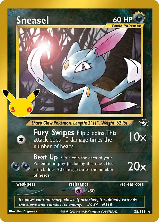 Sneasel 025/CC Rare