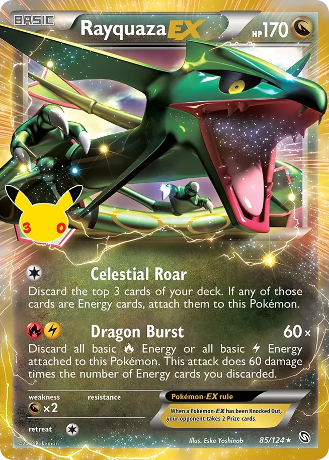 Rayquaza-EX 085/CC Rare holo ex